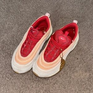 Nike Vibrant Red and Pink Air Max Sneakers